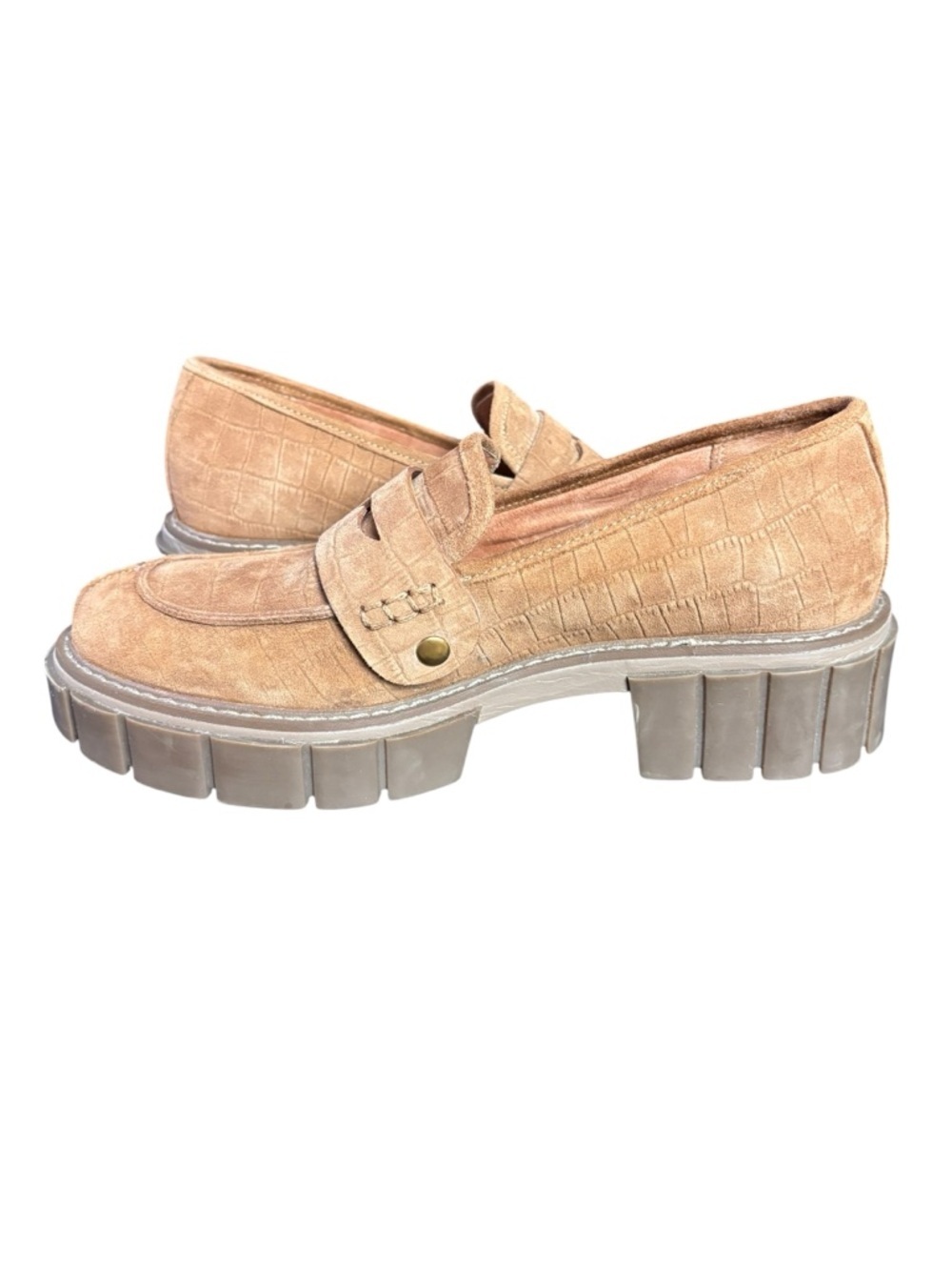 Vionic Elodie Lug Sole Tan Suede Loafers – Sz 8 (38.5 EU) - Picture 6 of 11